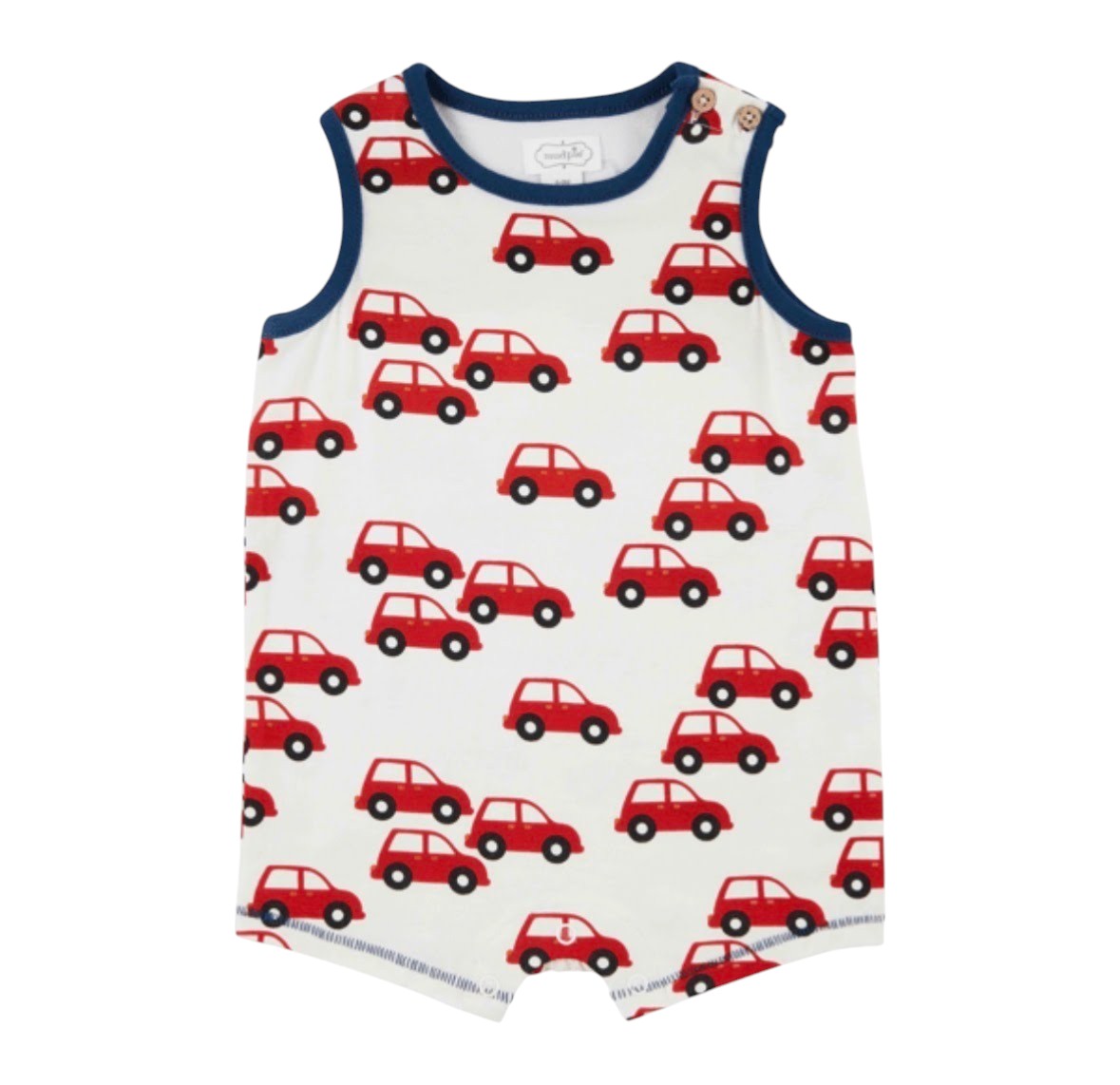 Mud Pie Red Car Romper