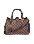Louis Vuitton Damier EbeneCuir Taurillon Brittany Black Shoulder Bag