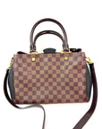 Louis Vuitton Damier EbeneCuir Taurillon Brittany Black Shoulder Bag