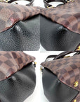 Louis Vuitton Damier EbeneCuir Taurillon Brittany Black Shoulder Bag