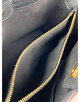 Louis Vuitton Damier EbeneCuir Taurillon Brittany Black Shoulder Bag