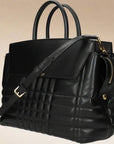 Burberry Quilted-Block Handbag