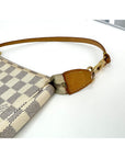 Louis Vuitton Pochette Accessories White  Damier Azur Bag