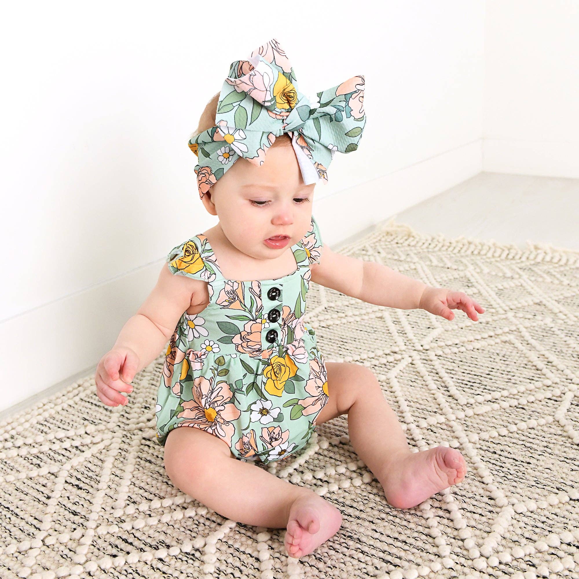 Bamboo Baby Girl Dress Clothing Kendra Floral