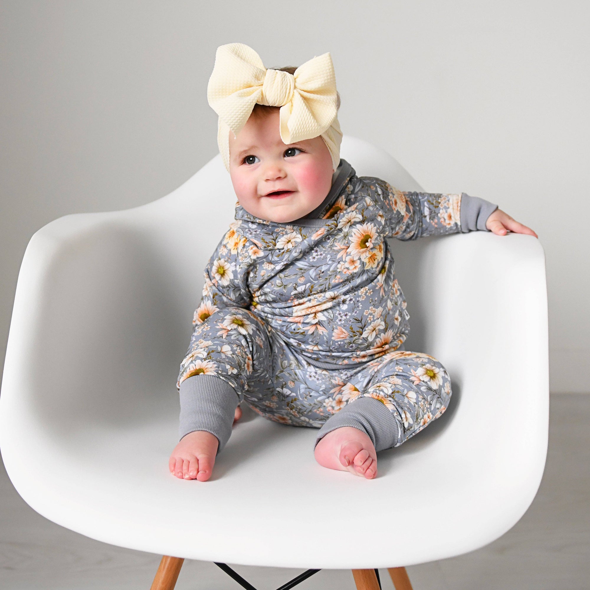 French Terry Bamboo Two Piece Hoodie Set Elodie Floral