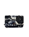 Chanel Reissue 2.55 Quilted Printed Canvas Limited Edition Wallet on a Chain Clutch RARE