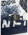 Chanel Reissue 2.55 Quilted Printed Canvas Limited Edition Wallet on a Chain Clutch RARE