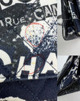 Chanel Reissue 2.55 Quilted Printed Canvas Limited Edition Wallet on a Chain Clutch RARE