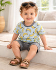 Banana Split Bamboo T-Shirt & Cotton Shorts Set for Boys