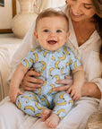 Banana Split Convertible Bamboo Zipper Romper for Baby