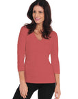 Diamont 3/4 Sleeve V-Neck (29VQ)