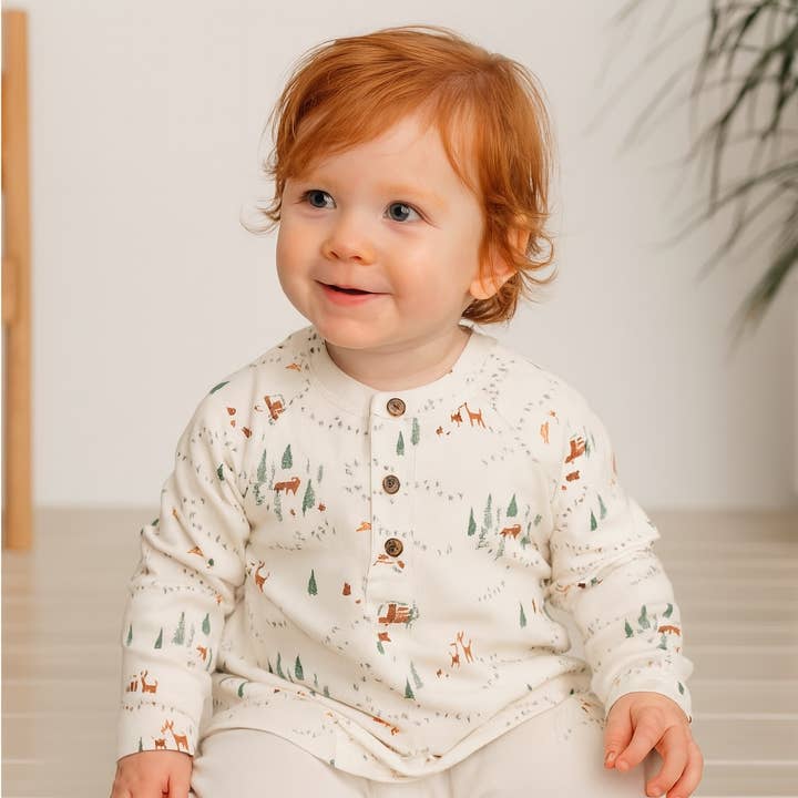 finn + emma Into the Woods Henley Top