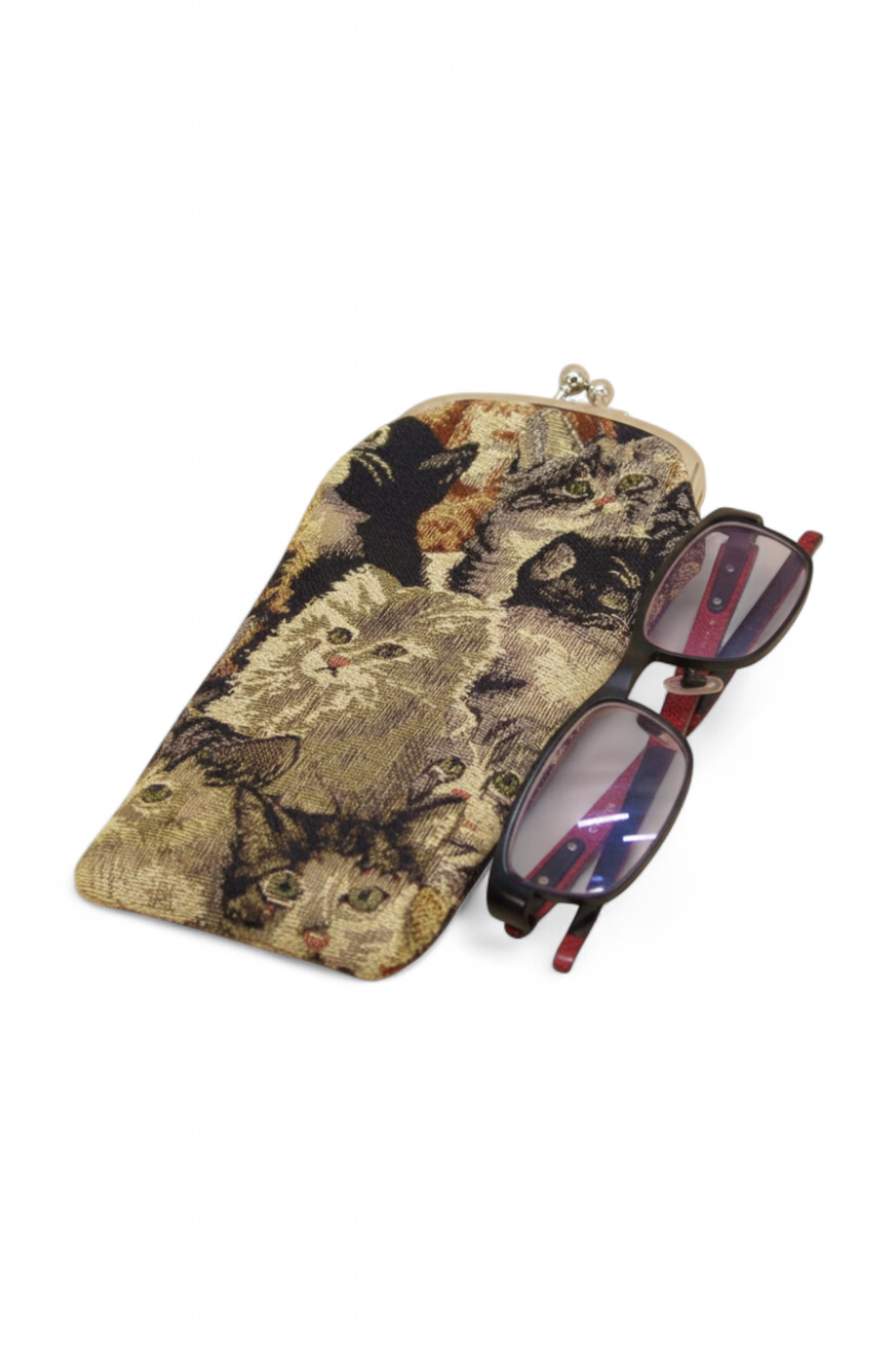 Cats Tapestry Eye Glass Case