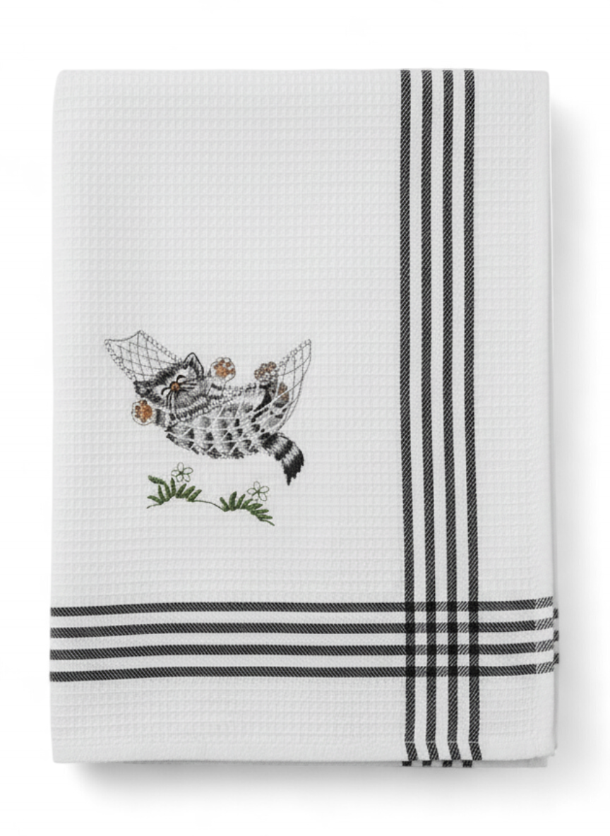 Cat Nap Tea Towel