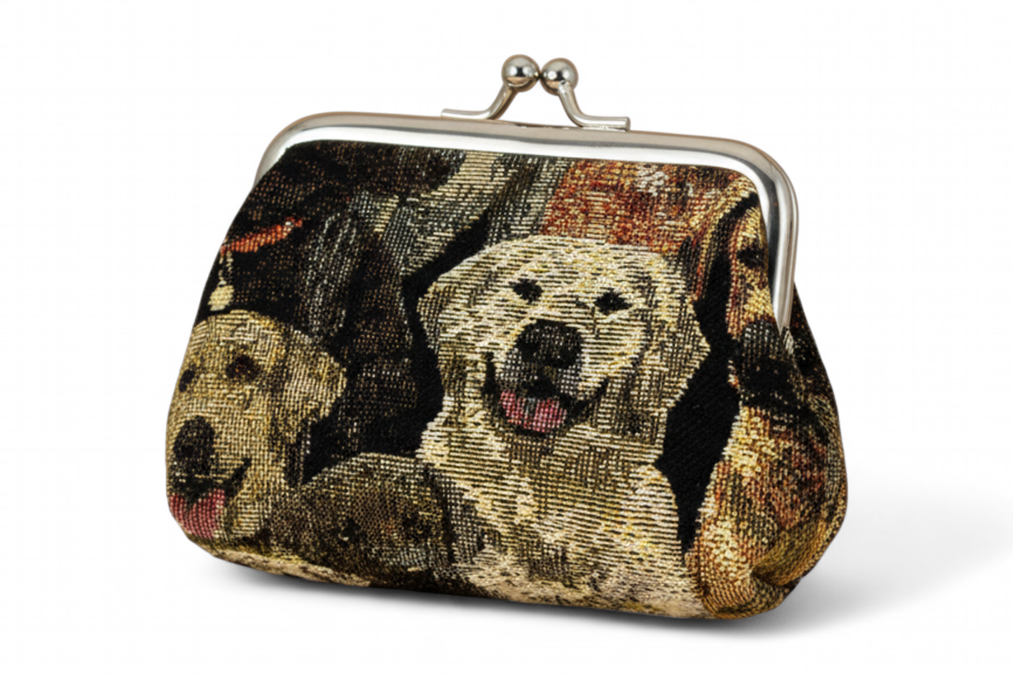 Dogs Tapestry Kiss Lock Coin Purse