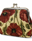Poppy Tapestry Kiss Lock Coin Purse