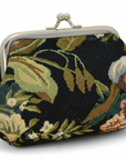 Blossom Tapestry Double Kiss Lock Coin Purse