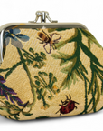 Morning Garden Tapestry Double Kiss Lock Coin Purse