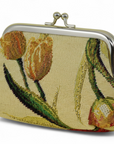 Tulips Tapestry Double Kiss Lock Coin Purse