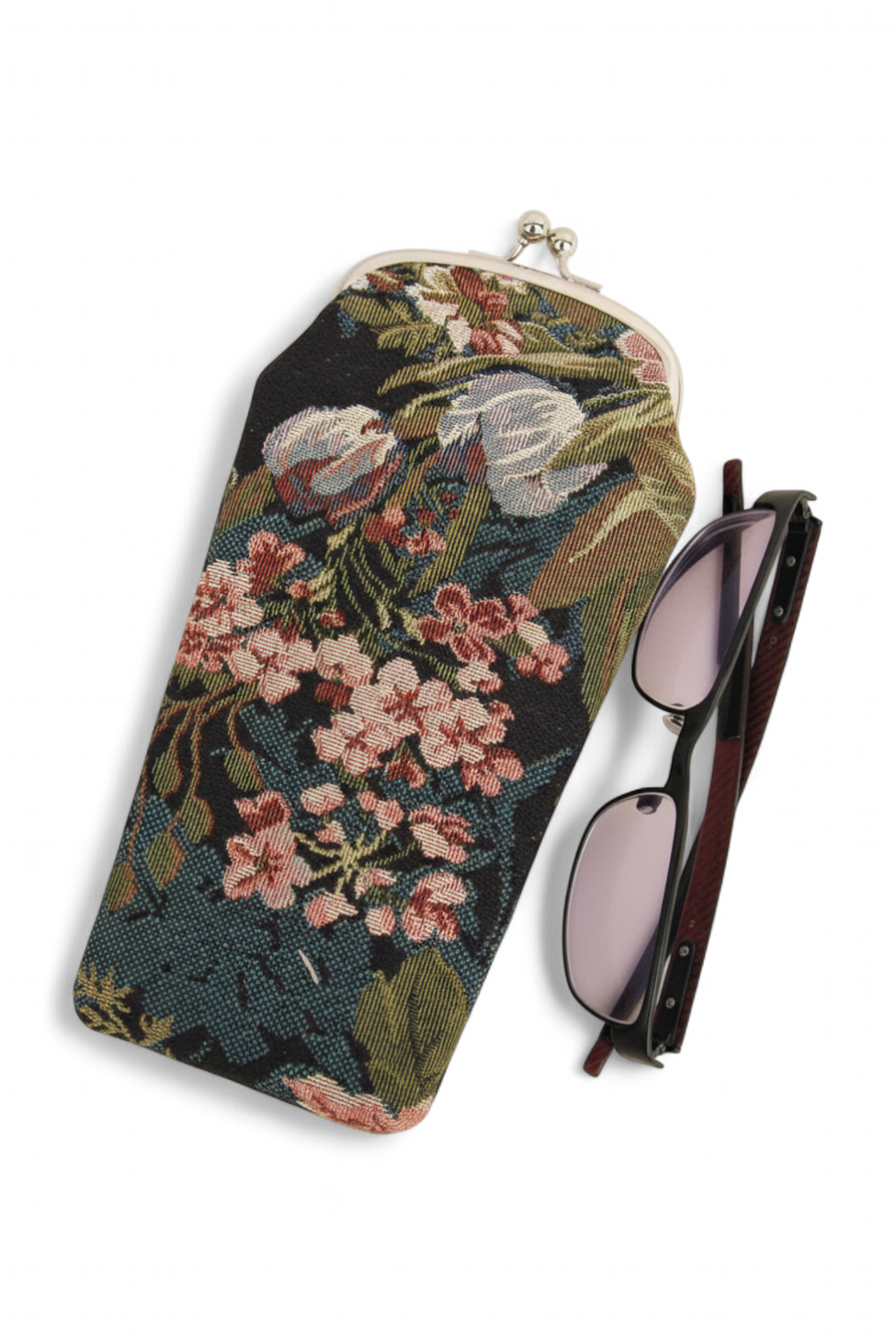 Floral Tapestry Eye Glass Case