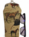 Equestrian Tapestry Eye Glass Case