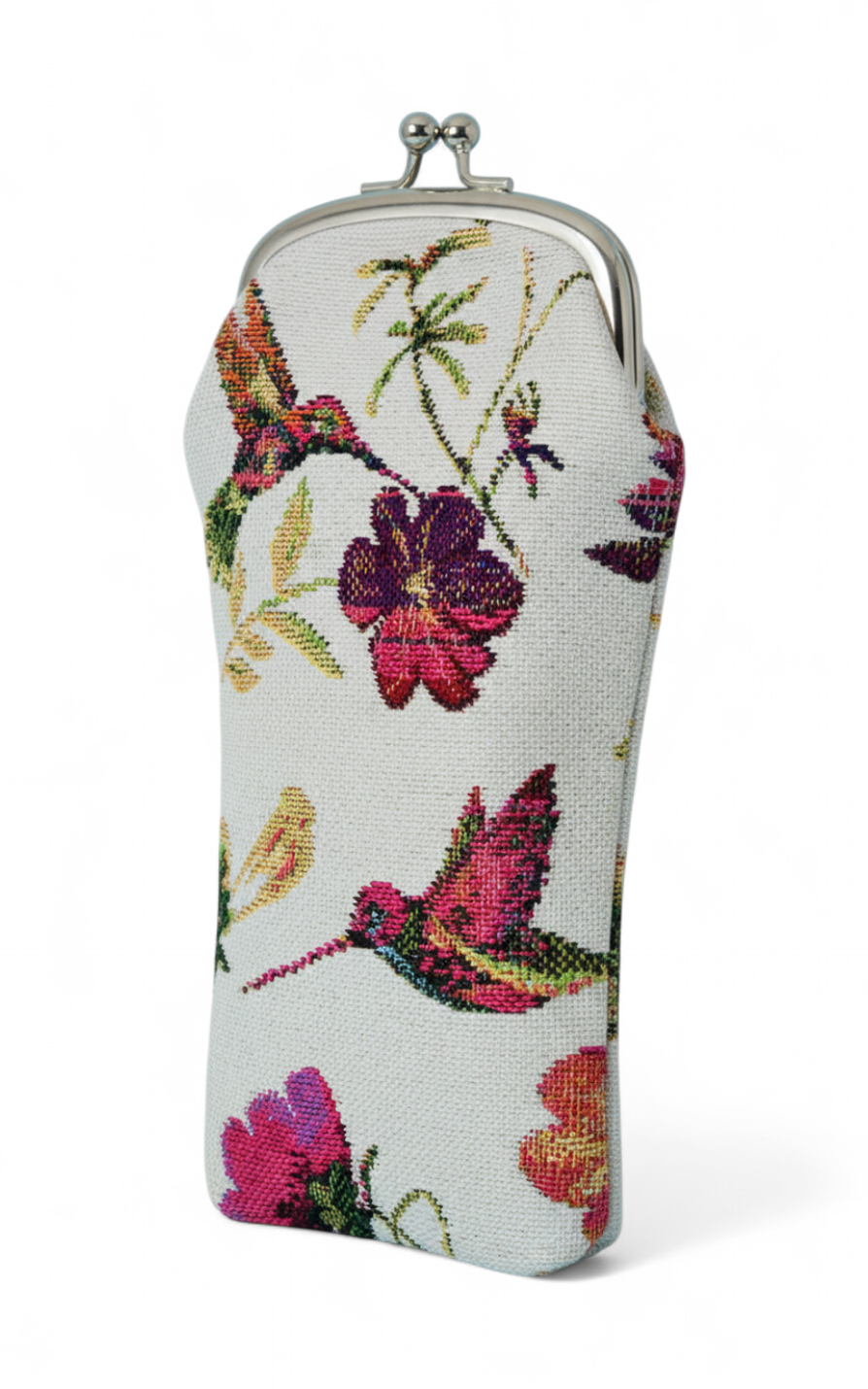 Hummingbirds Tapestry Eye Glass Case