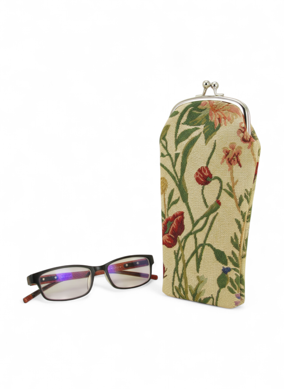 Morning Garden Tapestry Eye Glass Case