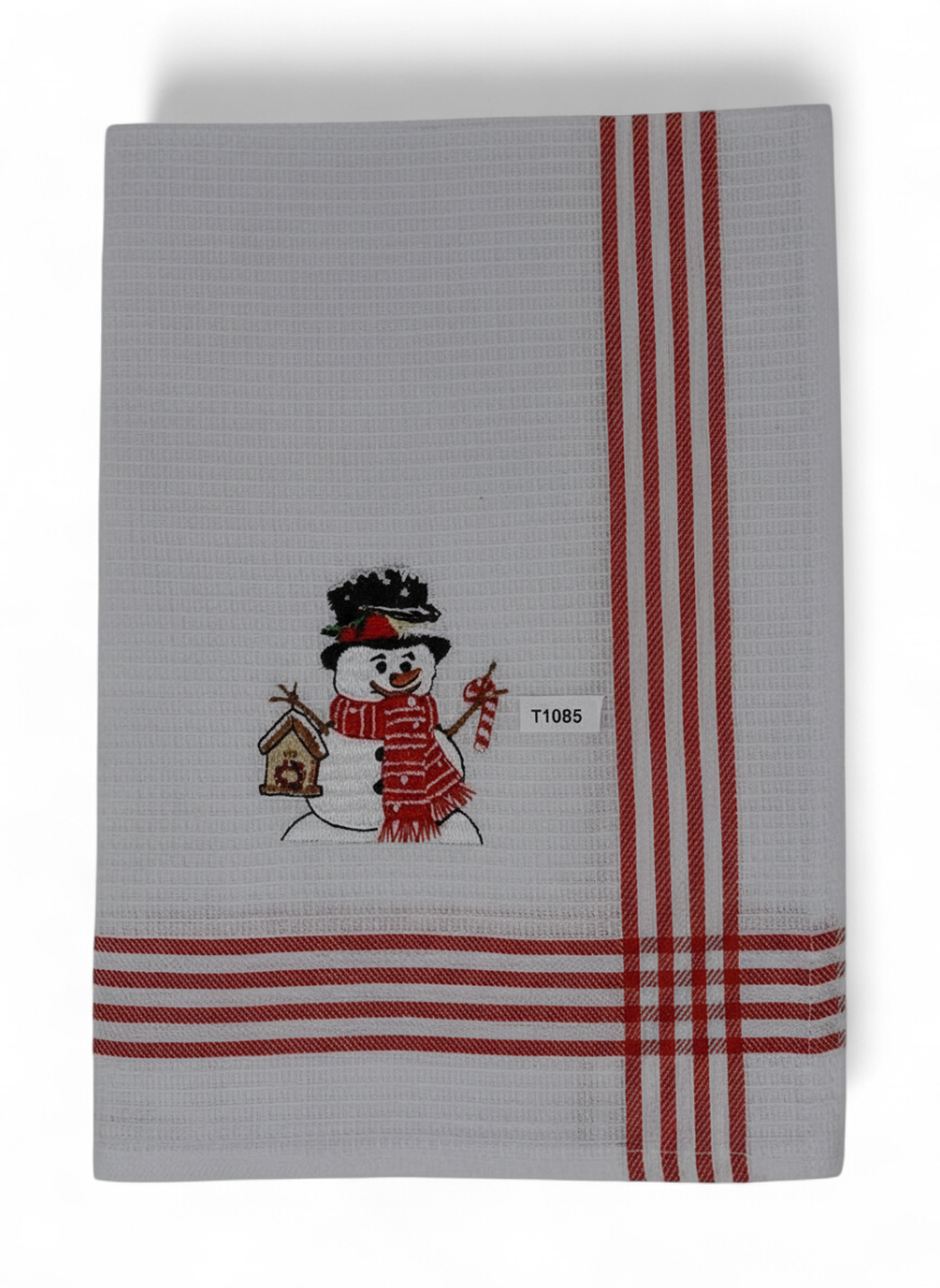 Snowman Tea Towel