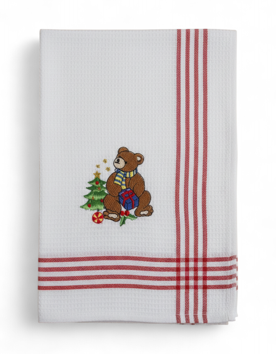 Christmas Bear Tea Towel