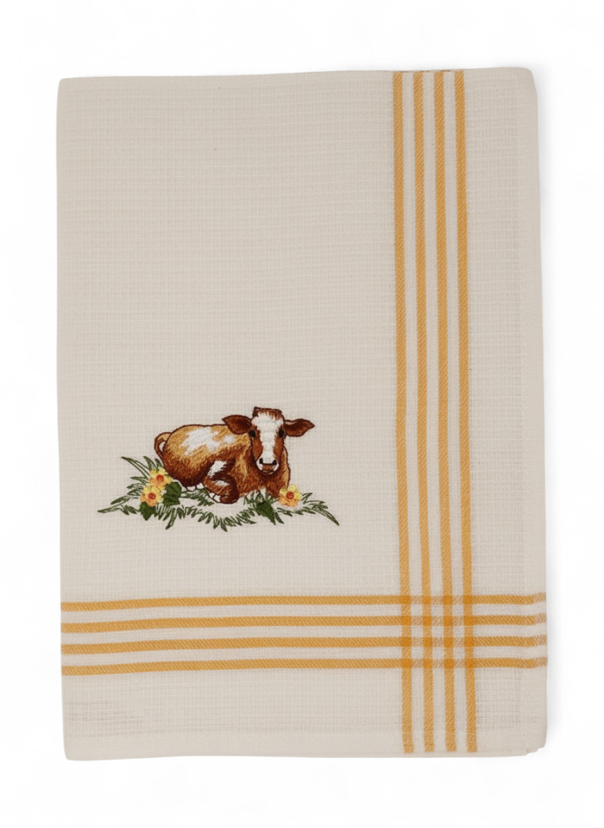 Brown Cow Tea Towel