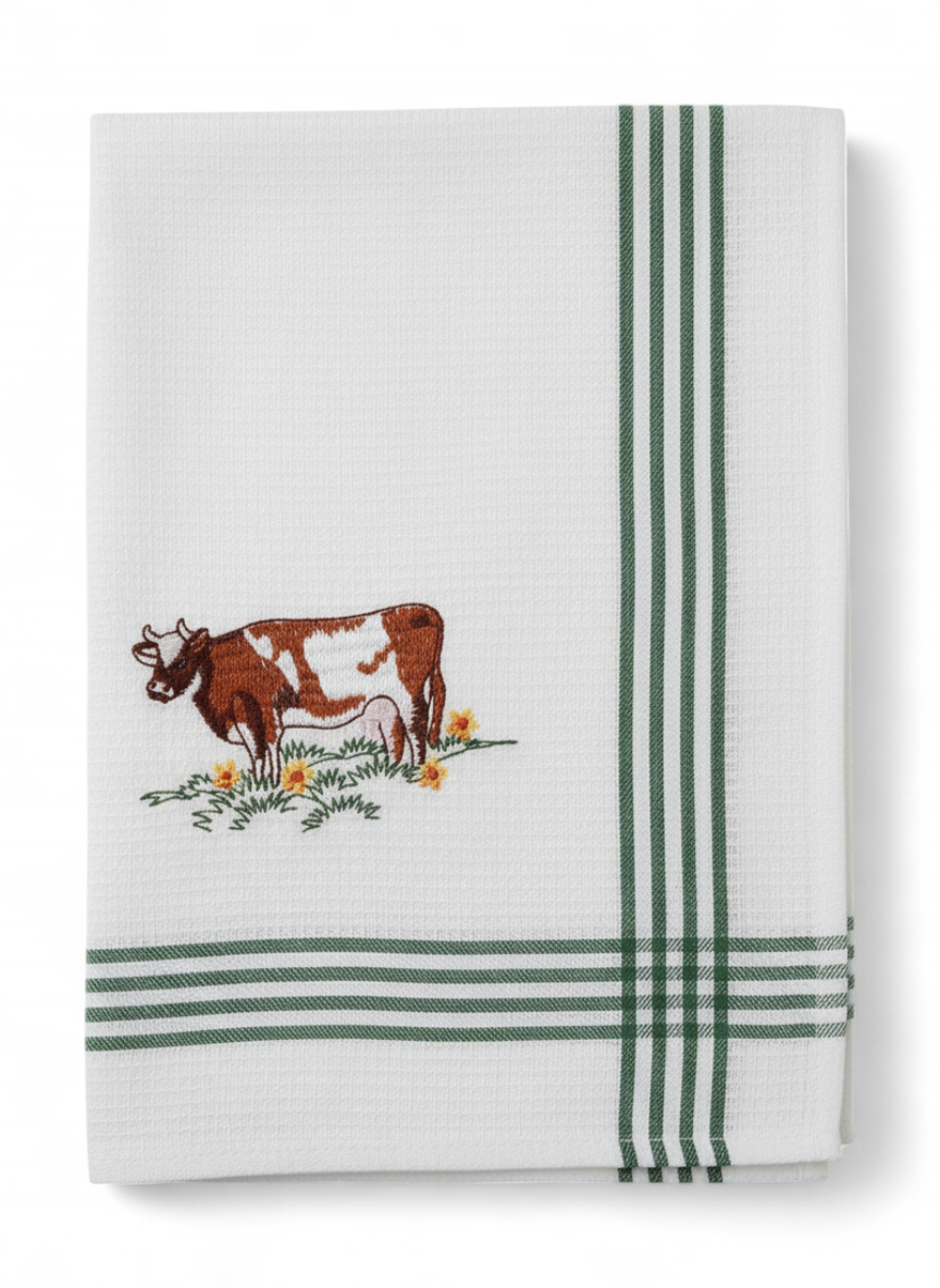 Brown Cow Tea Towel