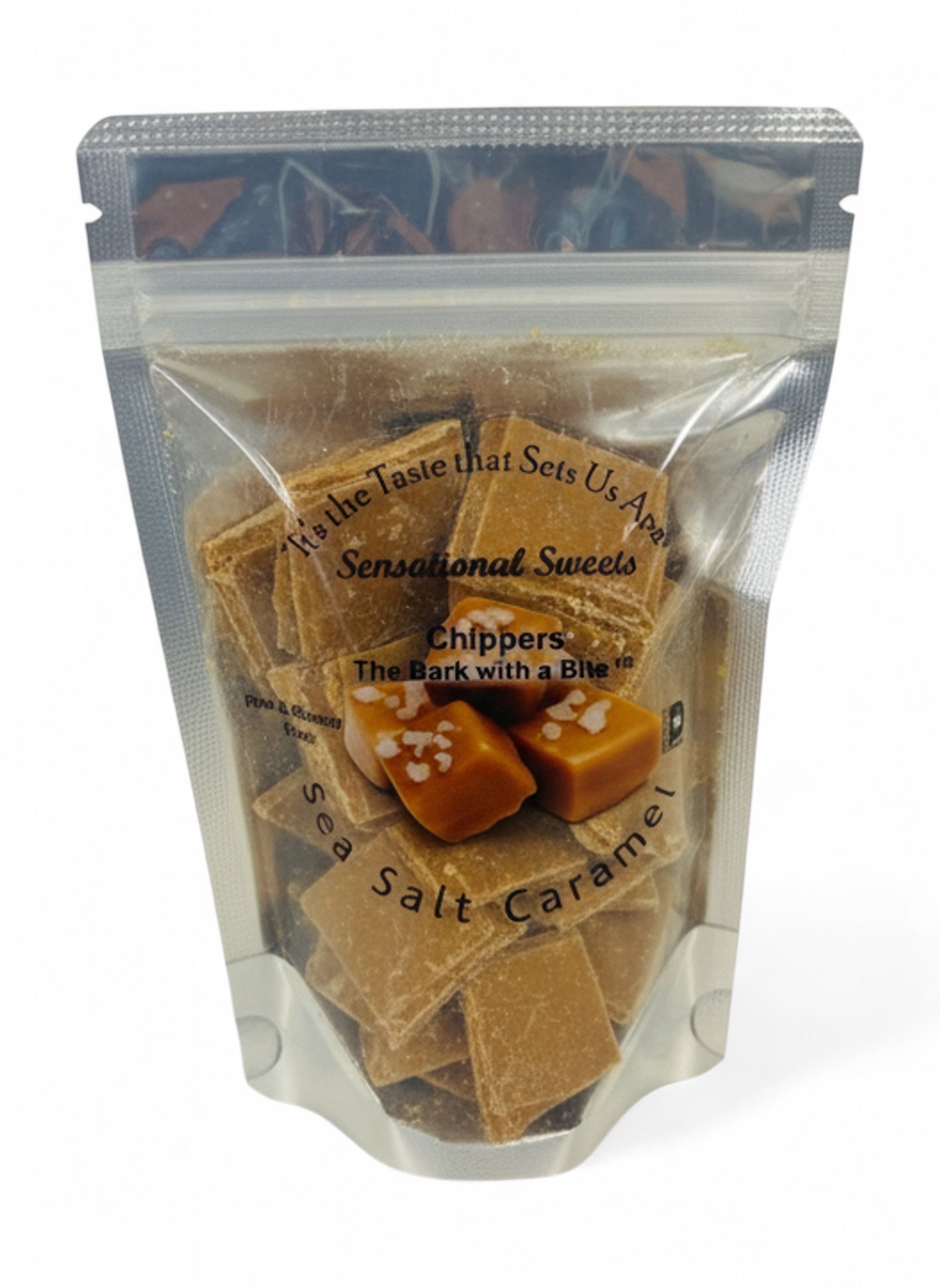 Sea Salt Caramel Chippers The Bark with a Bite