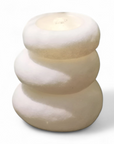 Modern Offset Rock Water Candle