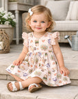 Petal Patch Baby Girl Dress – Bamboo & Eyelet Garden Dress