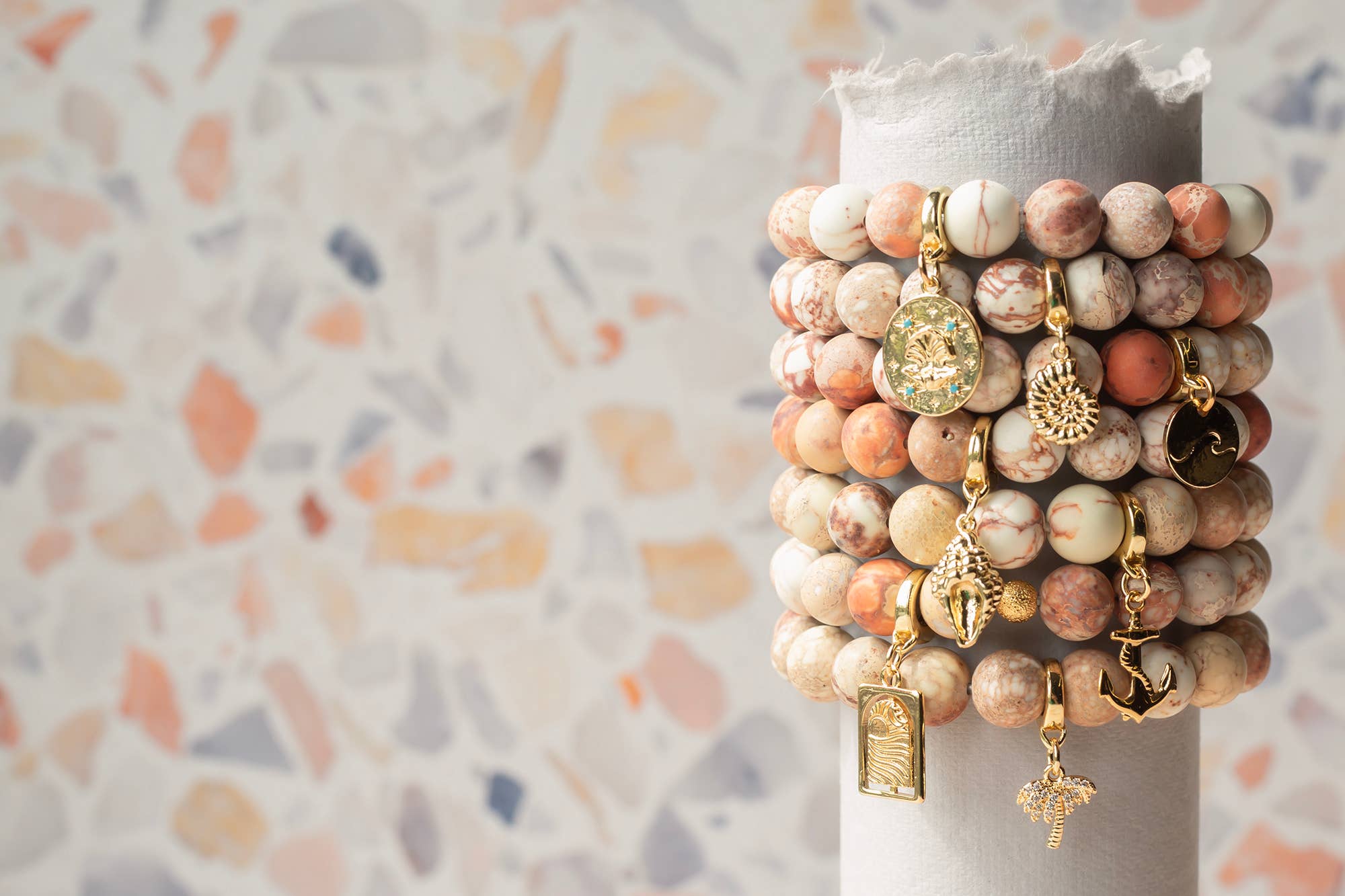 Nautilus Shell Charm, Gold, Bag Charm