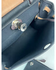 HERMÈS Toile Vache Hunter Herbag Zip 31 PM Black Ebene Shoulder Bag