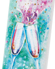 Flatyz Candle Champagne Glasses Clinking