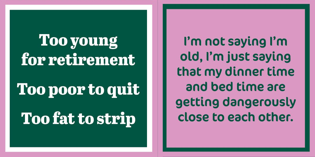 Drinks On Me Napkin - I'm Old