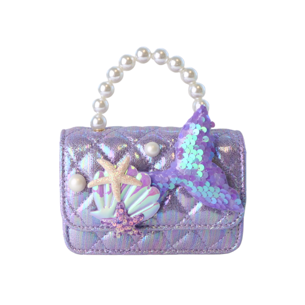 Doe a Dear Quilted Mermaid Pearl Purse