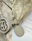 Gucci Sukey Medium Guccissima Leather Mystic White Tote
