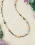 Abalone, Turquoise and Czech Glass Necklace