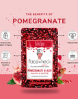 ToGoSpa Face & Neck Pomegranate & Aloe Collagen Hydrogel Express Masks