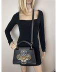 Louis Vuitton  Taurillon Capucines Trapped Leopard BB Black Shoulder Bag
