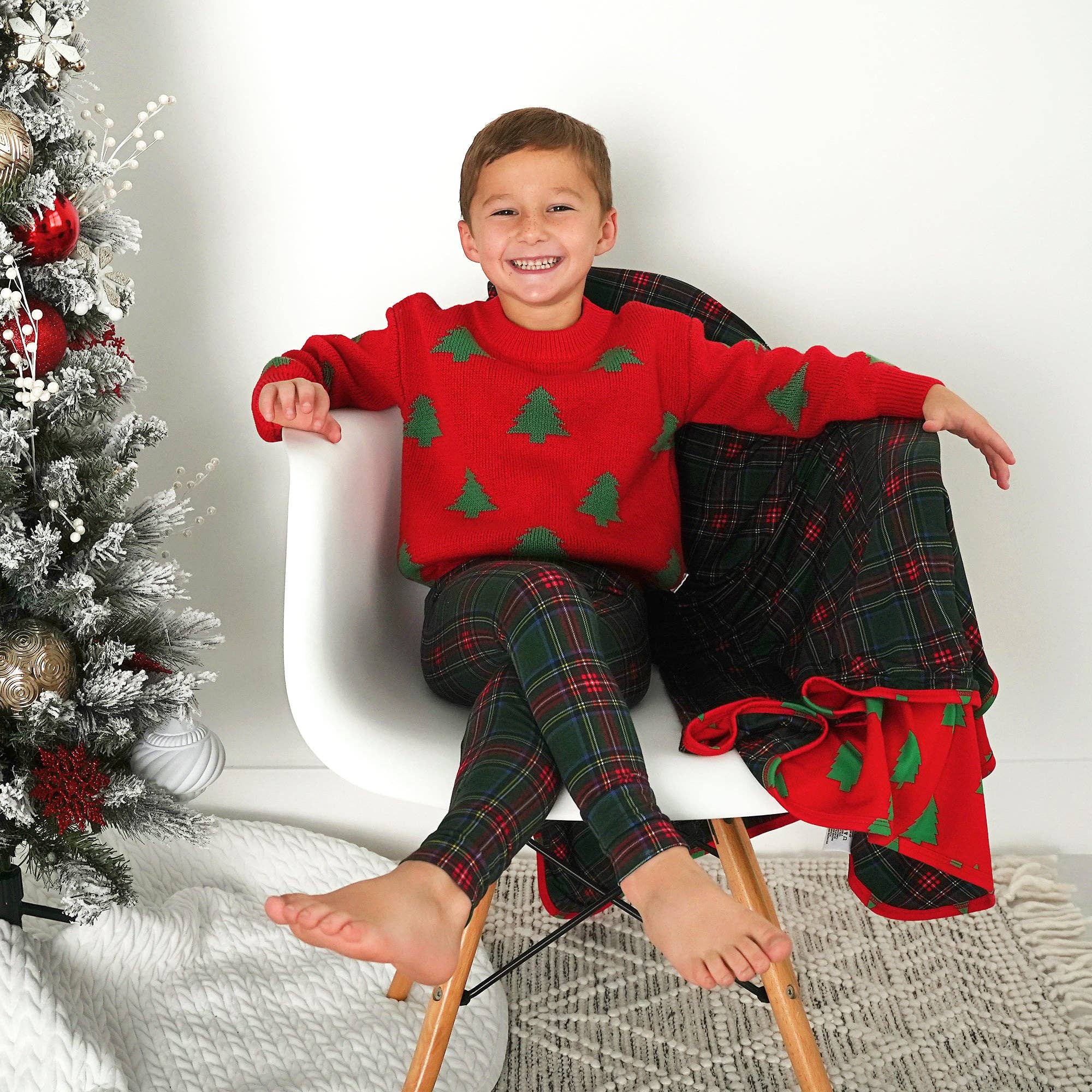 Kane Tartan Leggings Bamboo Baby Childrens Christmas