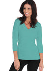 Diamont 3/4 Sleeve V-Neck (29VQ)