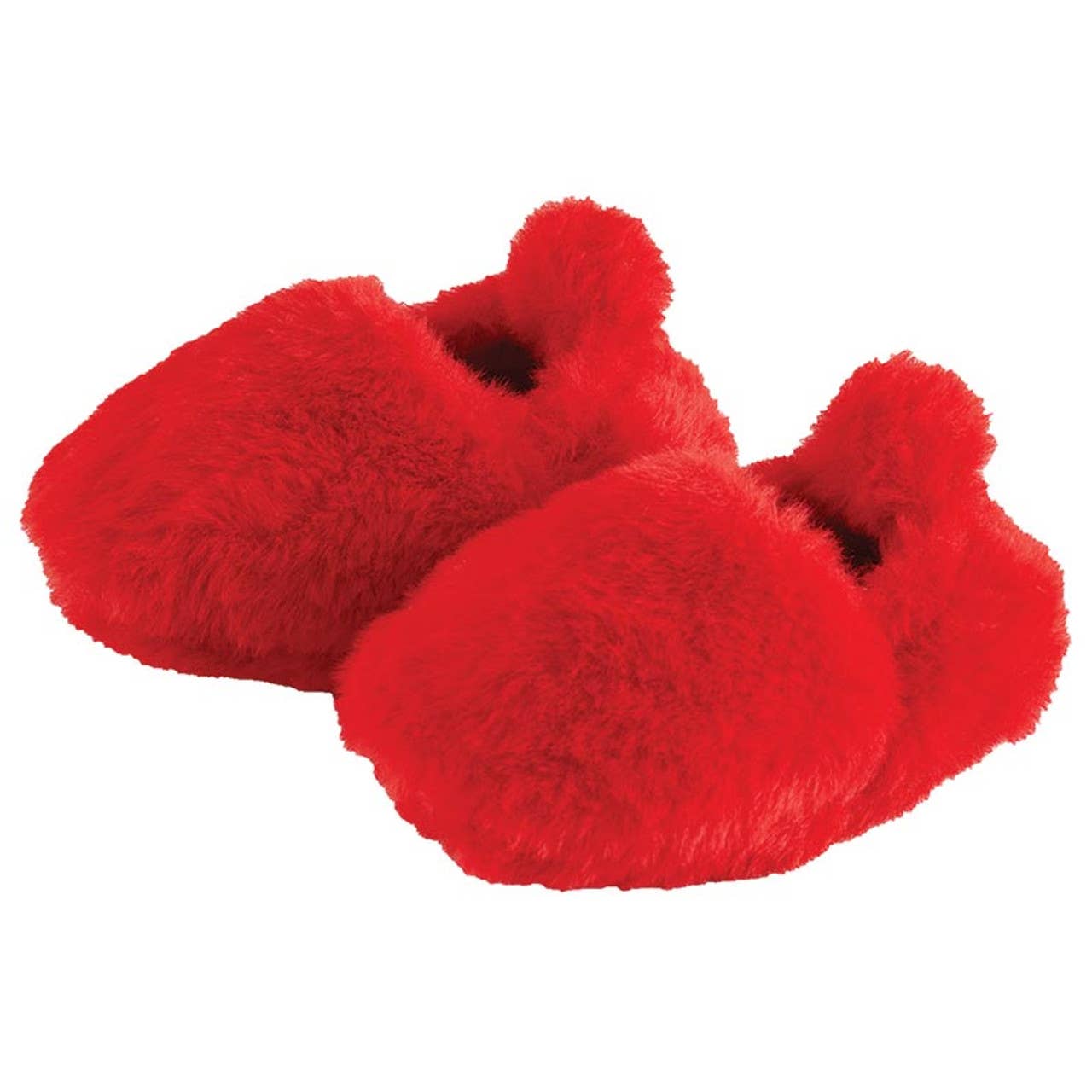 Plush Red Baby Slippers