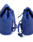 Chanel Lambskin Quilted Small Urban Spirit Blue Backpack