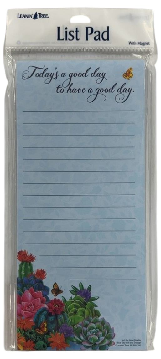 Succulents And Cactus Magnetic List Pad