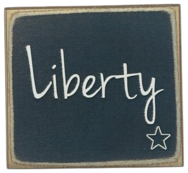 Liberty Block Sign