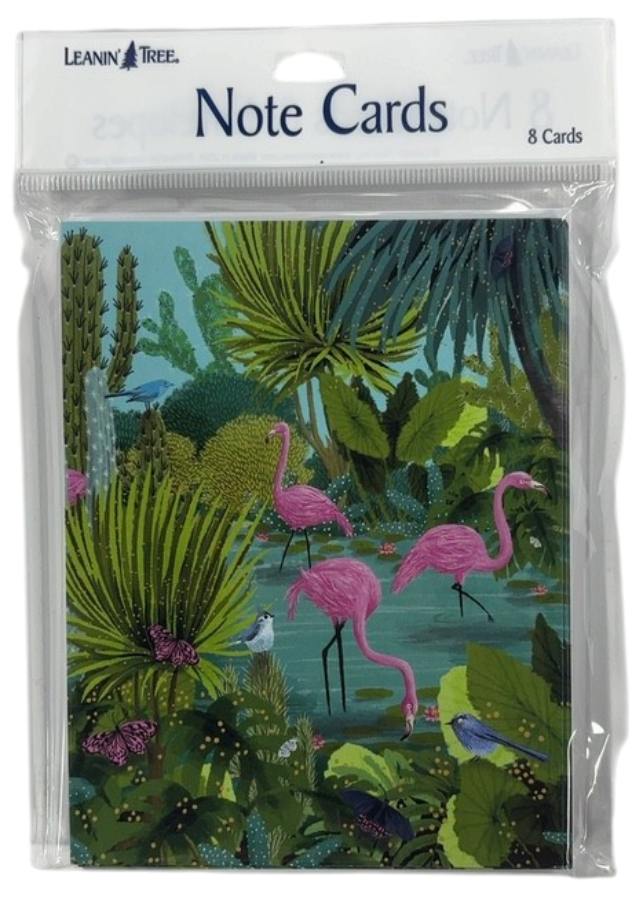 Flamingos Blank Note Card Set